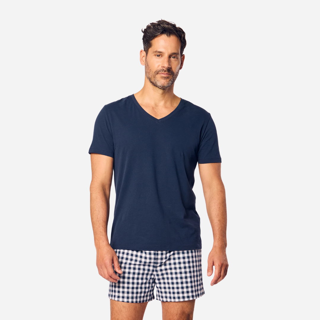 Men's Twill 3 Pack Boxers in Navy