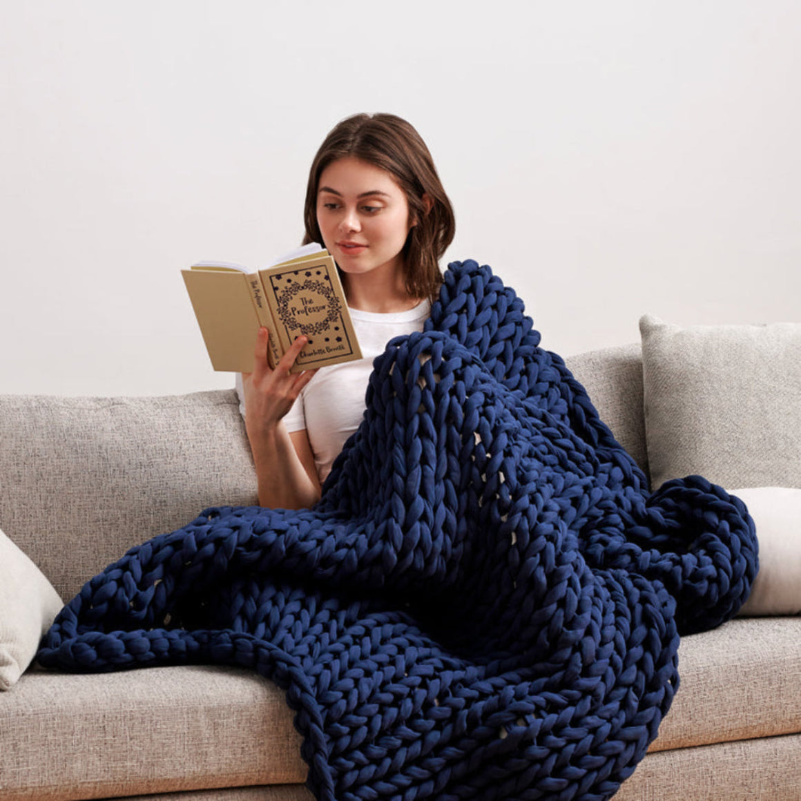 Cotton Knitted Weighted Blanket