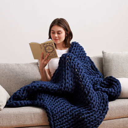 Cotton Knitted Weighted Blanket