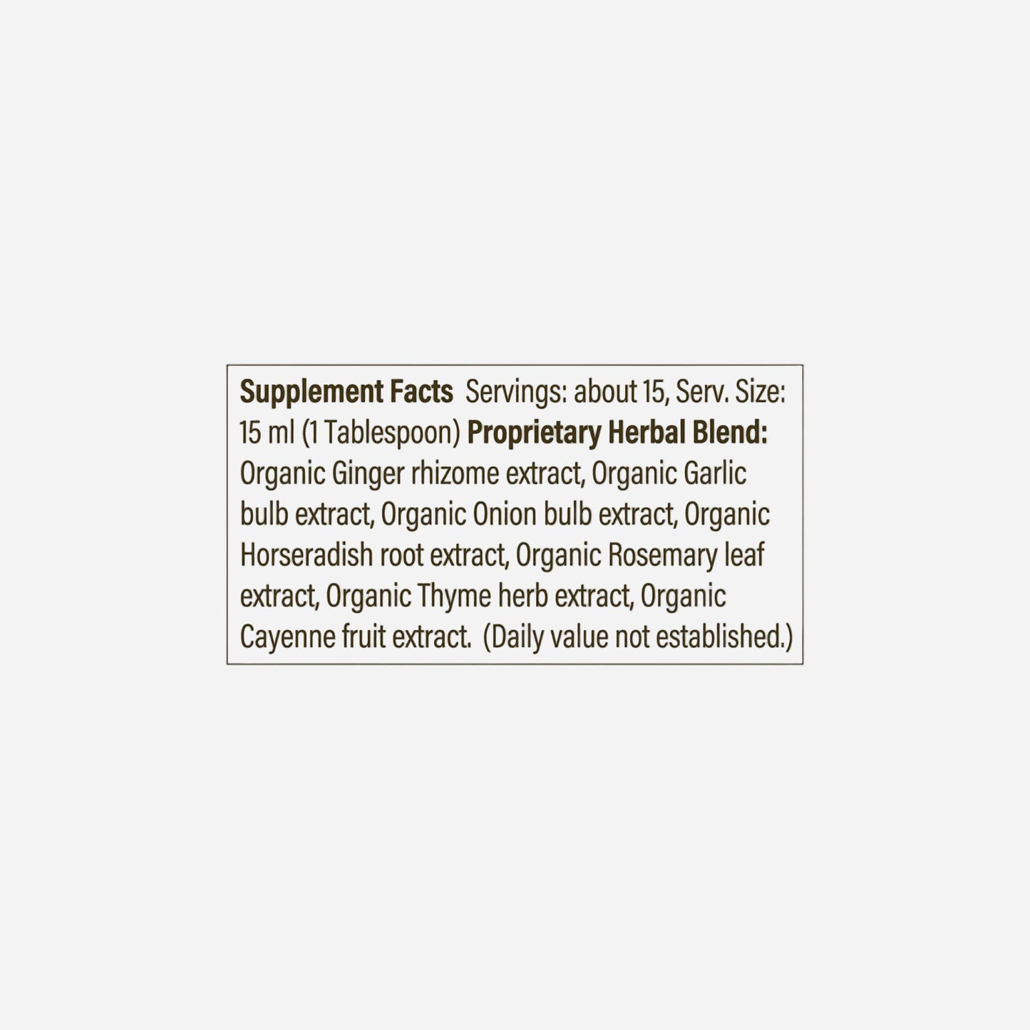 Fire Cider Liquid Tonic