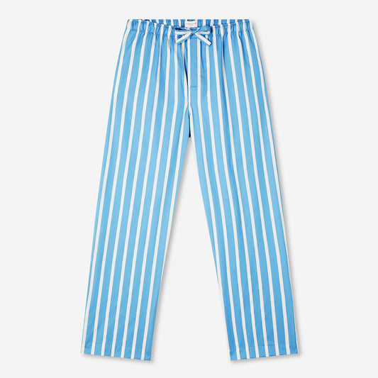 These pajama bottoms feature convenient side pockets, and the elastic waistband with self ties provides a custom fit. The relaxed cut allows for ease of movement, ensuring you stay comfortable and unrestricted as you unwind or go about your morning routine.