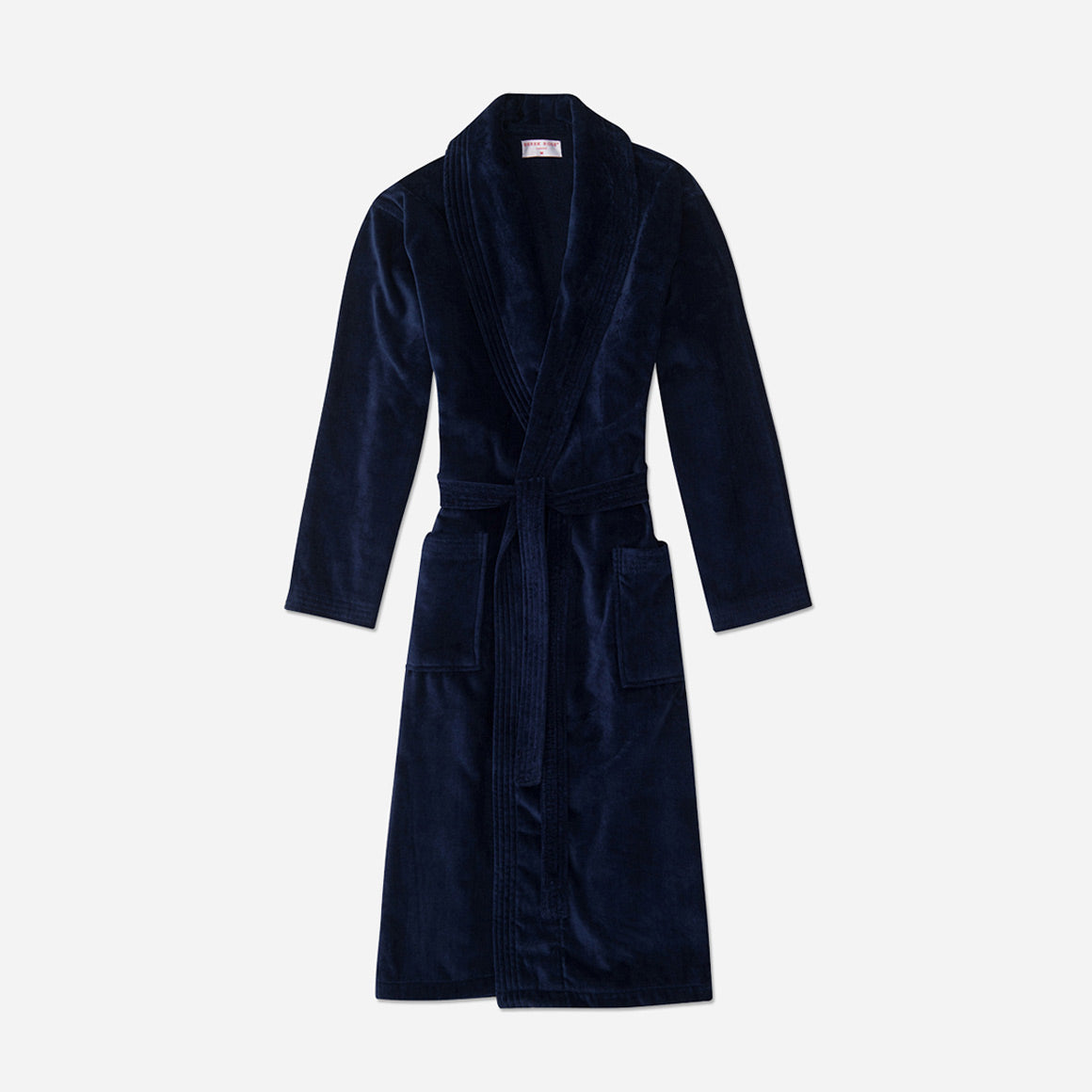 Derek Rose Men's Bathrobe Aston 31 Terry Cotton Blue