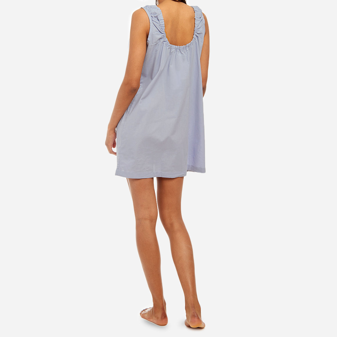 Made from a breathable and soft GOTS-certified organic cotton that feels light and airy on your skin, you’ll love the flattering drape of the material and comfy, unrestricted fit. The deep armholes and low scoop back provide maximum comfort for your bedtime and morning rituals.