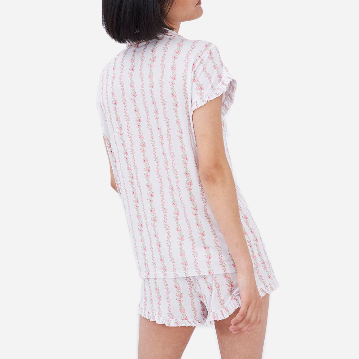 Rose Trellis Frill TENCEL™ Modal Short Pajama Set