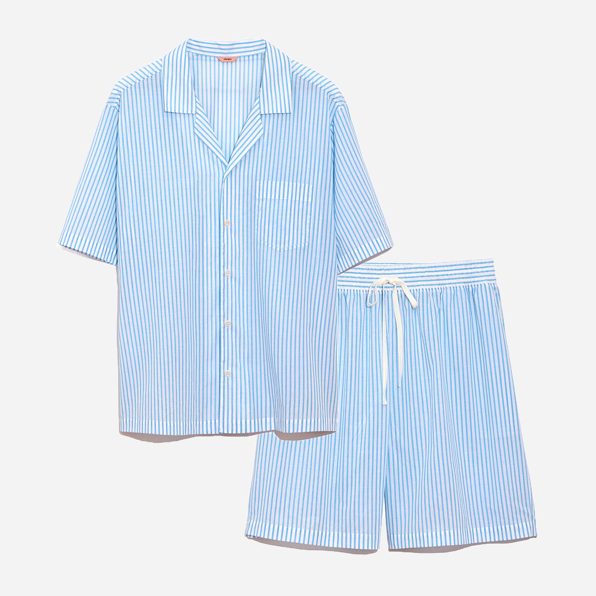 Men's Organic Sandwashed Cotton Short PJ Set