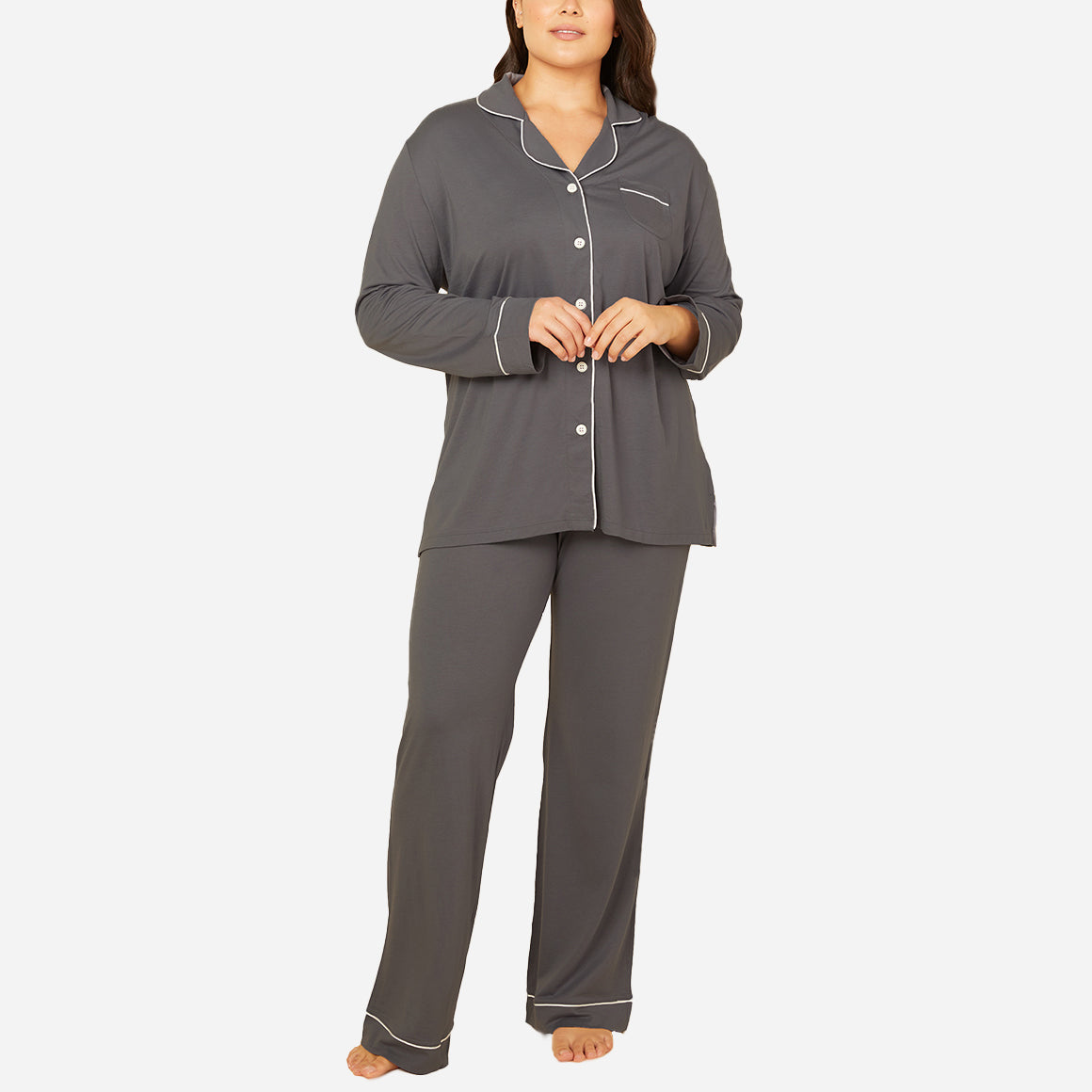 Bella Cotton Modal Long Pajama Set