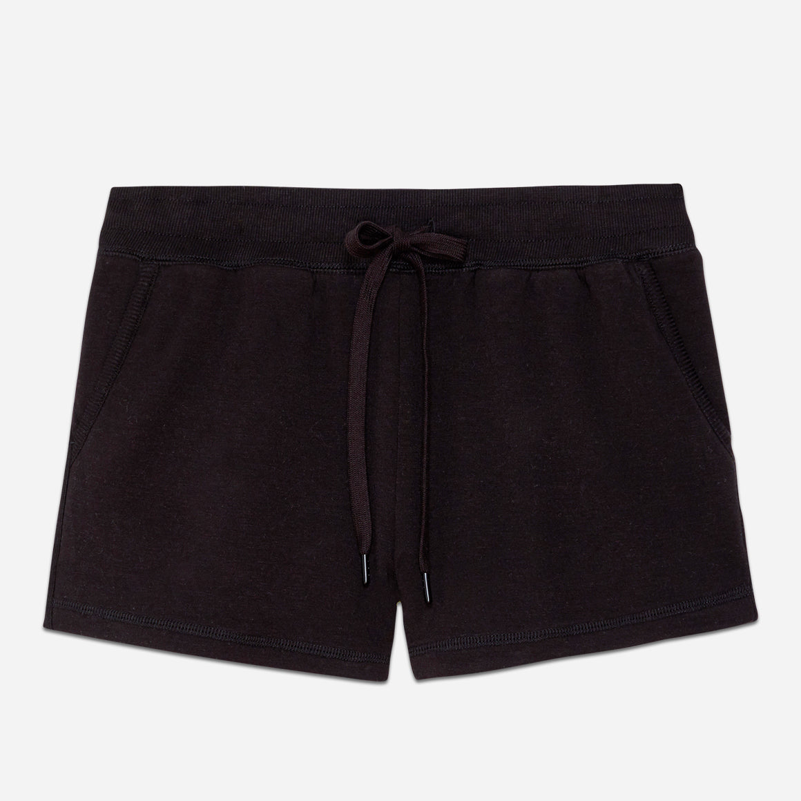 Crafted from a soft blend with a touch of stretch, this lounge short offers a sumptuously soft and lightweight feel against your skin. The breathable fabric ensures optimal airflow, keeping you cool and comfortable throughout the night or during cozy mornings at home. This pj short has a cozy fit that features side seam pockets and a comfortable elastic waistband with drawstring for a personalized fit, allowing you to move freely and unrestricted.