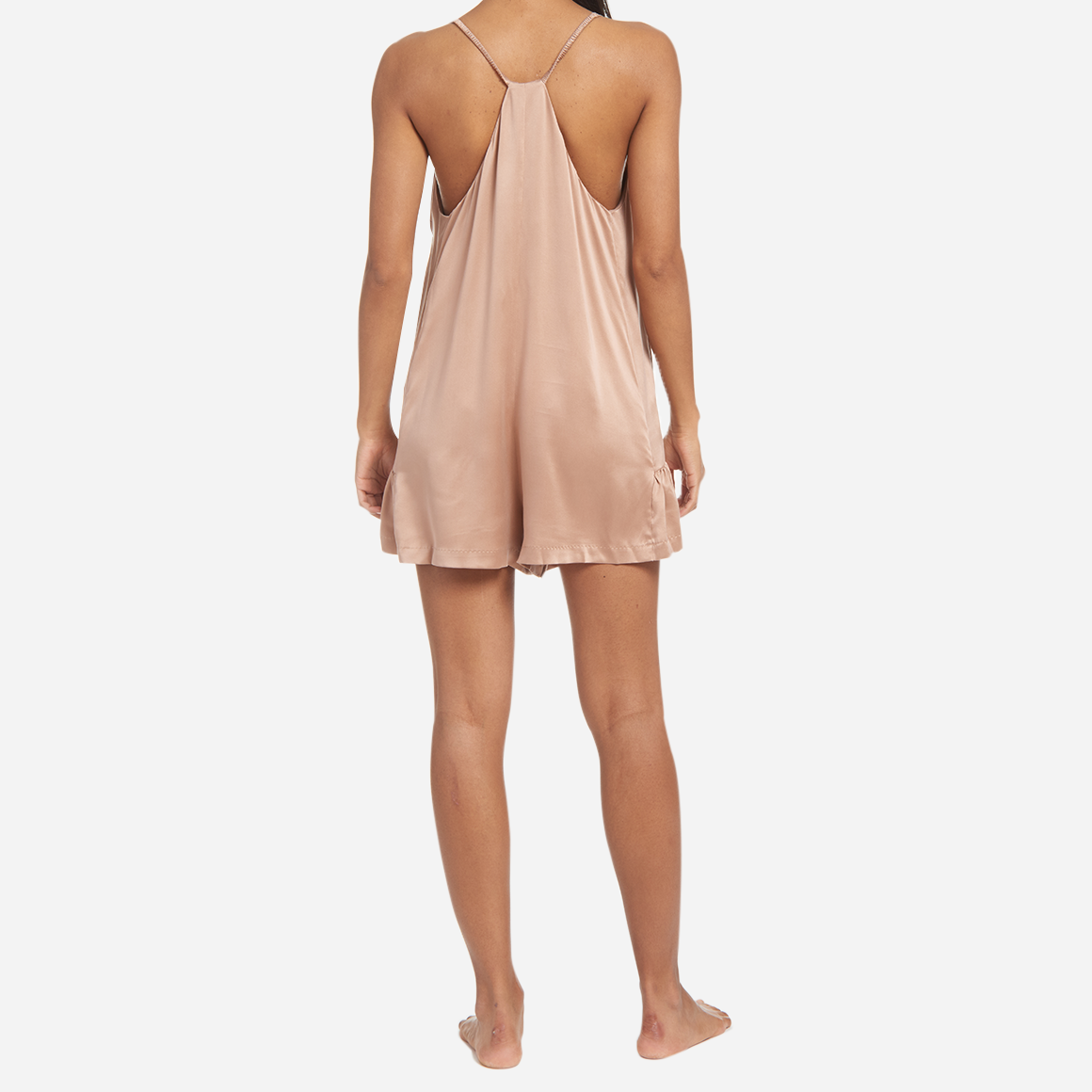 Made from the finest silk, this romper is designed to provide a comfortable and stylish sleep environment. The Washable Silk Romper features a relaxed fit that provides freedom of movement, while the V-neckline adds a flattering and sophisticated touch.